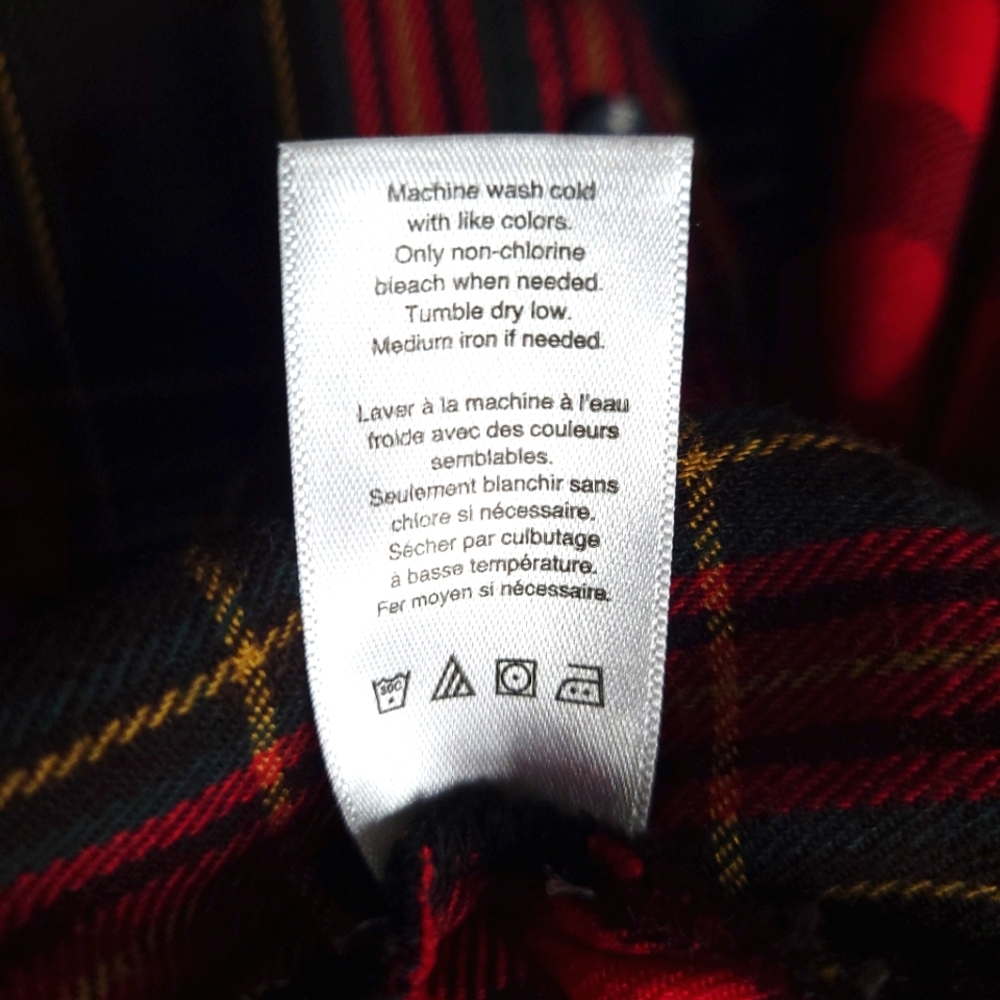Coldwater Creek EUC PM Into the Mix Plaid Button-Down Tunic - Picture 11 of 12